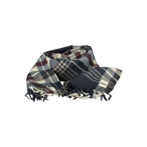 Rifle Polyester Scarf with Fringed Edges Men Blue Scarves